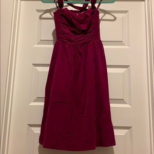 Dark Fuschia Corduroy Dress
